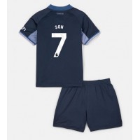 Camisa de time de futebol Tottenham Hotspur Son Heung-min #7 Replicas 2º Equipamento Infantil 2023-24 Manga Curta (+ Calças curtas)